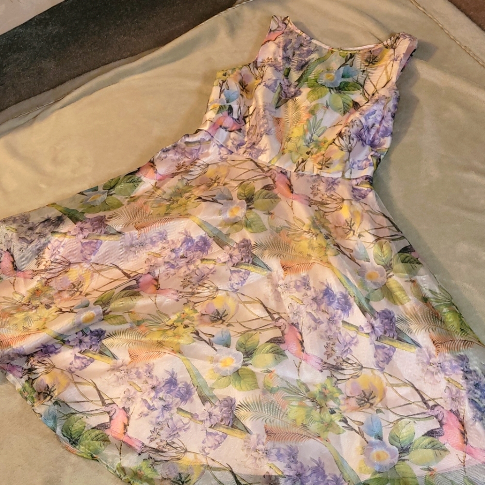 Floral Print Midi Dress